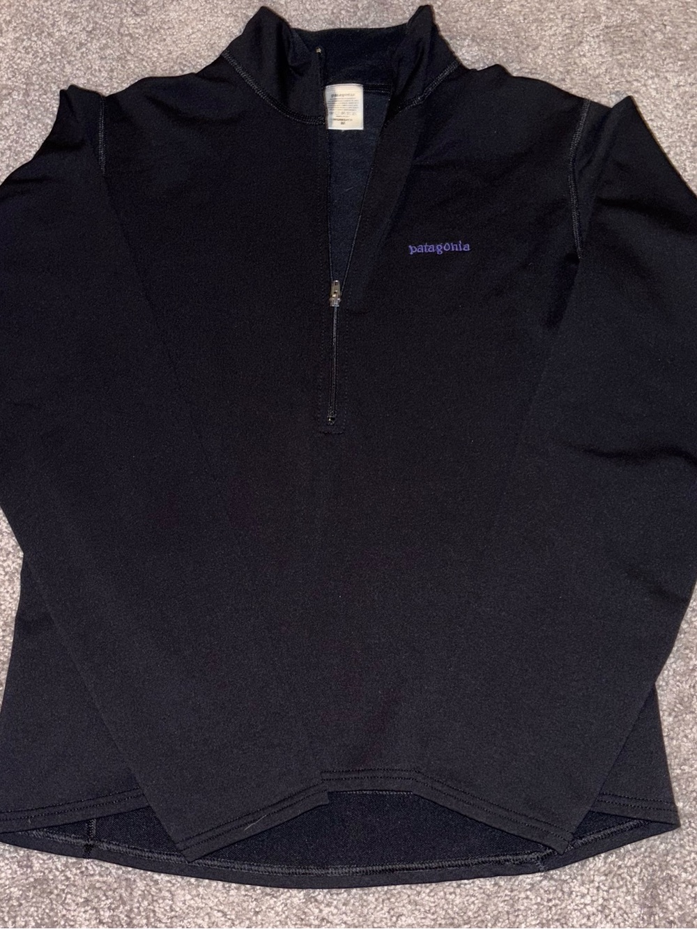 Patagonia Women’s Black Quarter-Zip Fleece Sweater